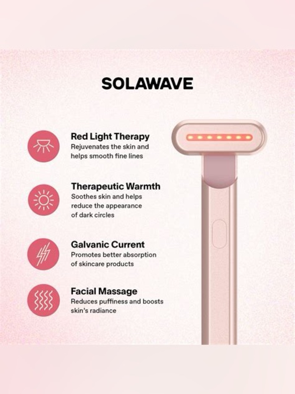 Solawave NWT Rose Gold